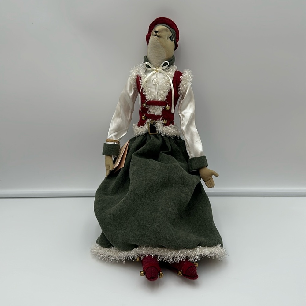 Gathered Traditions by Joe Spencer Christmas Rosalie Deer Plush With Tag.